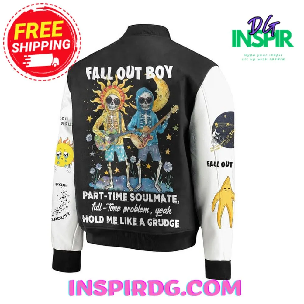 -The Fall Out Boy “Part Time Soulmate Full Time Problem” Baseball Jacket