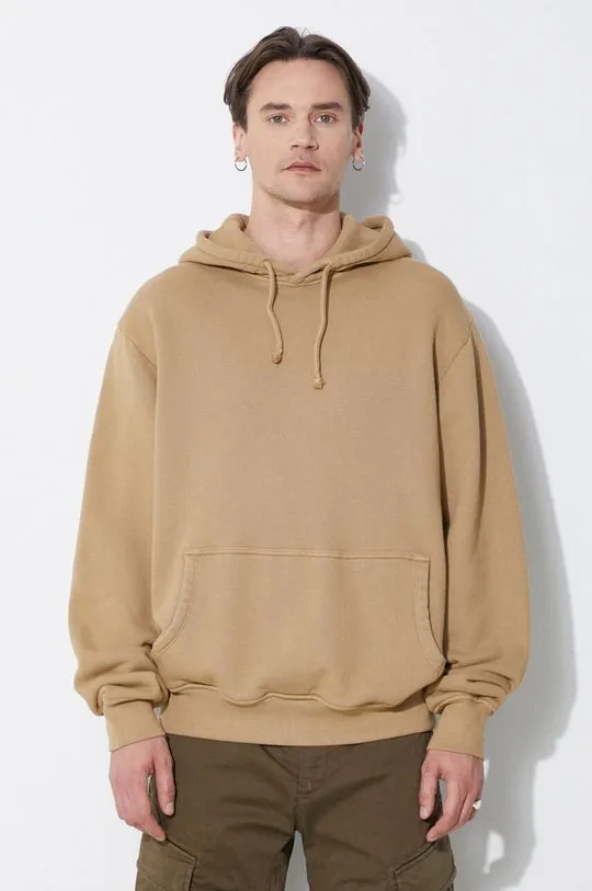 424 cotton sweatshirt Alias Hoodie men's beige color hooded smooth FF4SMF01AP-JE375.706