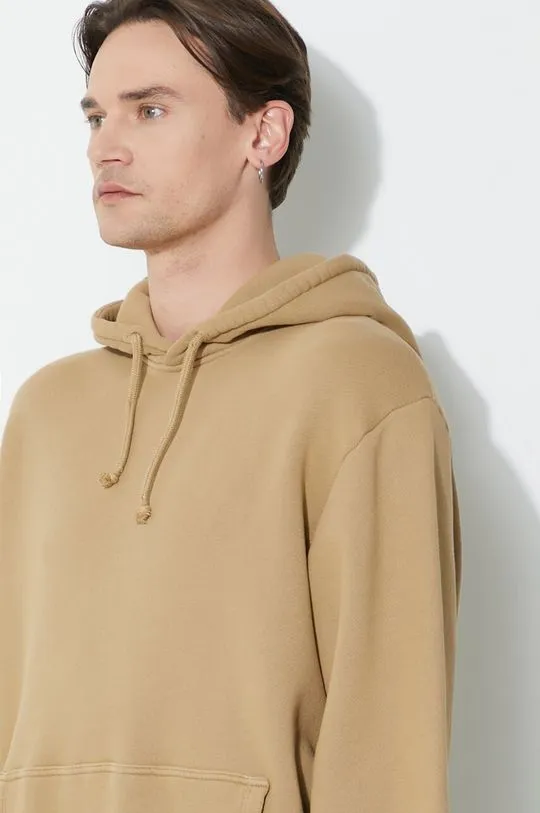 424 cotton sweatshirt Alias Hoodie men's beige color hooded smooth FF4SMF01AP-JE375.706