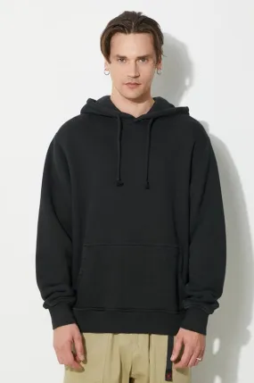 424 cotton sweatshirt Alias Hoodie men's black color hooded smooth FF4SMF01AP-JE375.999