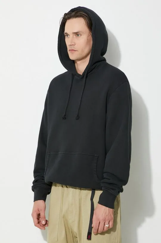 424 cotton sweatshirt Alias Hoodie men's black color hooded smooth FF4SMF01AP-JE375.999