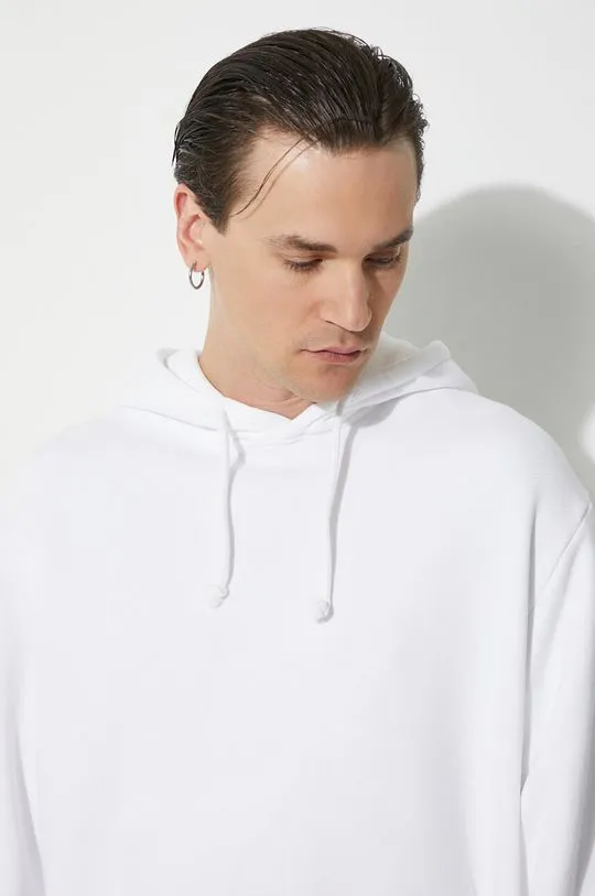 424 cotton sweatshirt Alias Hoodie men's white color hooded smooth FF4SMF01AP-JE375.064