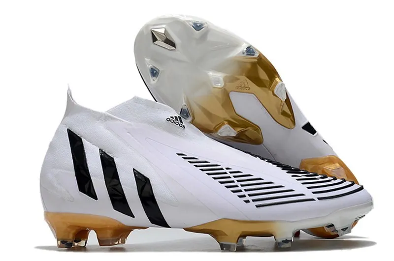 adidas Predator Edge+ FG Al Hilm - White/Black/Metallic Gold