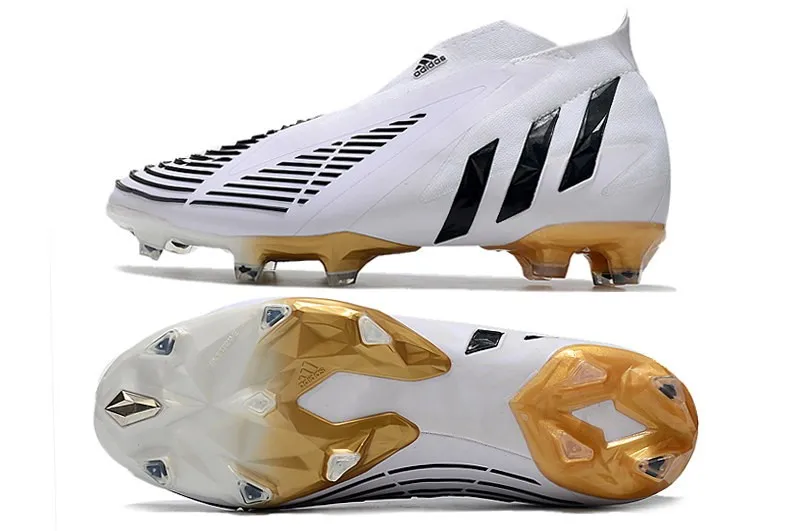 adidas Predator Edge+ FG Al Hilm - White/Black/Metallic Gold