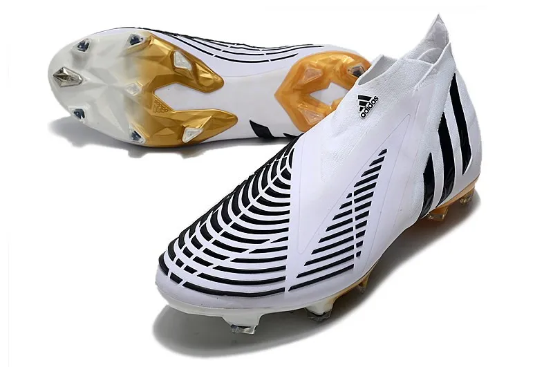 adidas Predator Edge+ FG Al Hilm - White/Black/Metallic Gold