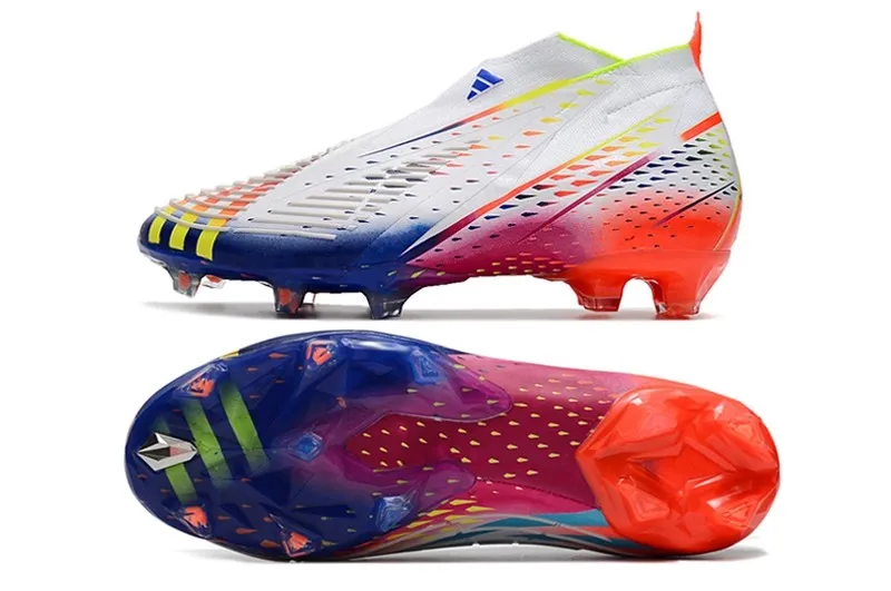 adidas Predator Edge+ FG Al Rihla 2022 World Cup - White/Yellow/Power Blue