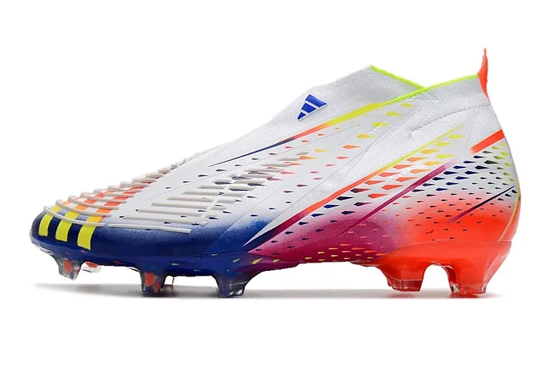 adidas Predator Edge+ FG Al Rihla 2022 World Cup - White/Yellow/Power Blue