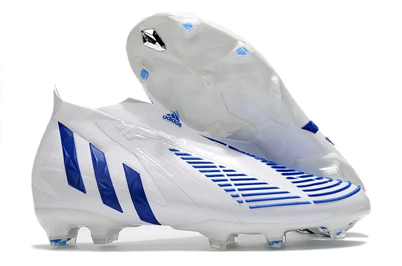 adidas Predator Edge+ FG Diamond Edge - White/Blue/White