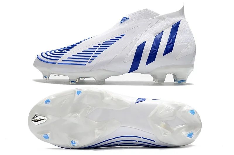 adidas Predator Edge+ FG Diamond Edge - White/Blue/White