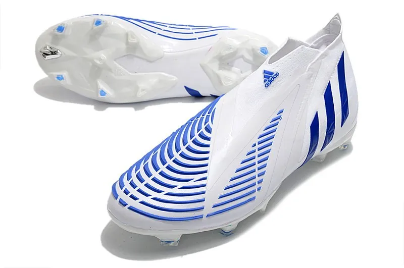 adidas Predator Edge+ FG Diamond Edge - White/Blue/White