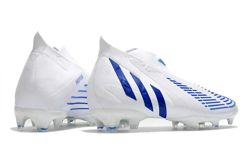 adidas Predator Edge+ FG Diamond Edge - White/Blue/White