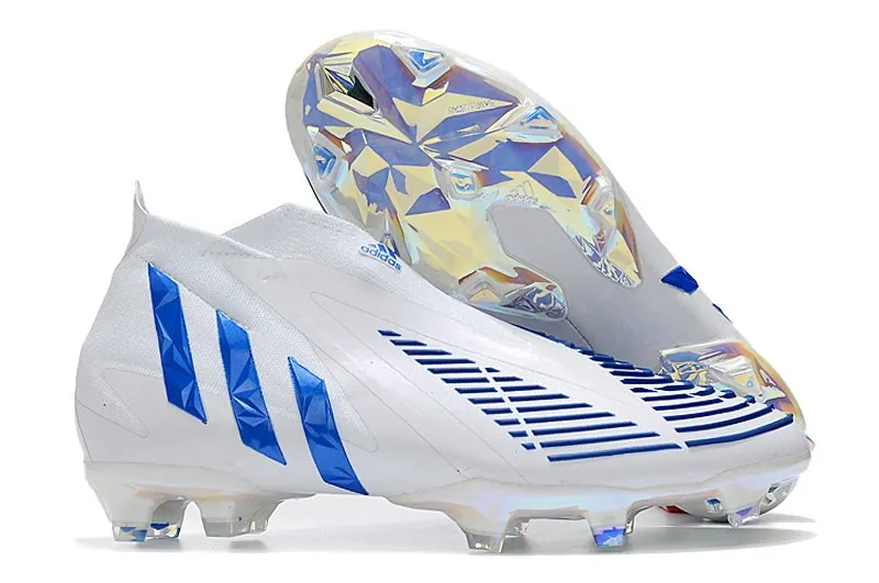 adidas Predator Edge+ FG Diamond Edge - White/Hi-Res Blue/White