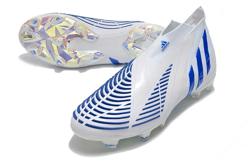 adidas Predator Edge+ FG Diamond Edge - White/Hi-Res Blue/White