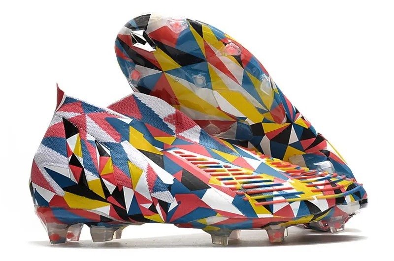 adidas Predator Edge+ FG Geometric - Bright Blue/Yellow/Solar Red