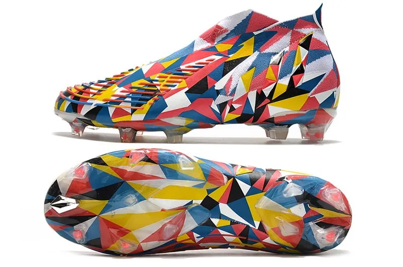 adidas Predator Edge+ FG Geometric - Bright Blue/Yellow/Solar Red