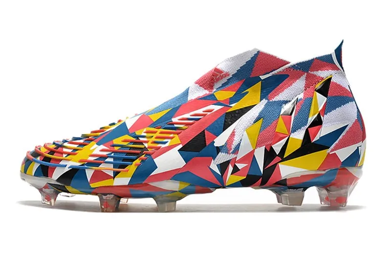 adidas Predator Edge+ FG Geometric - Bright Blue/Yellow/Solar Red