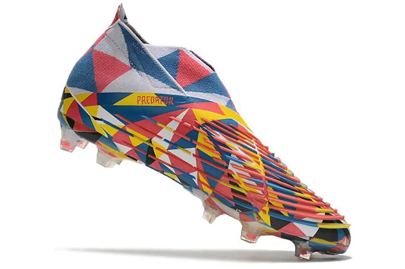 adidas Predator Edge+ FG Geometric - Bright Blue/Yellow/Solar Red