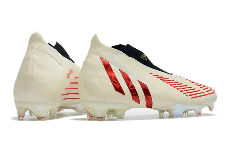 adidas Predator Edge+ FG Showdown - Off White/Red/Gold Metallic