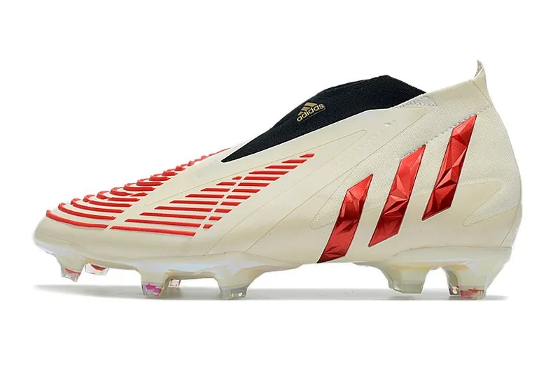 adidas Predator Edge+ FG Showdown - Off White/Red/Gold Metallic