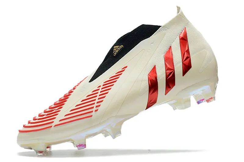 adidas Predator Edge+ FG Showdown - Off White/Red/Gold Metallic