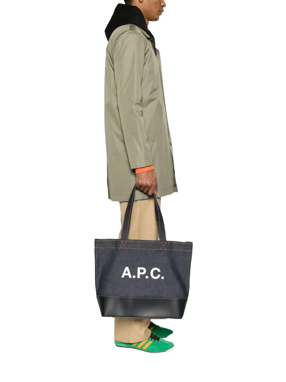 A.P.C. Borsa Tote Axel Dark Navy