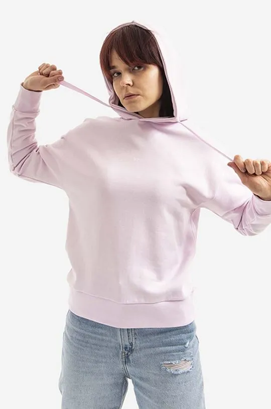 A.P.C. cotton sweatshirt Hoodie Christina women's pink color