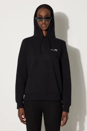 A.P.C. cotton sweatshirt Hoodie Item F women's black color