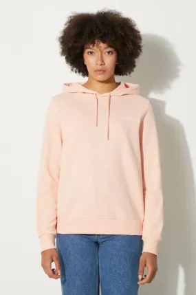 A.P.C. cotton sweatshirt Hoodie Item F women's orange color