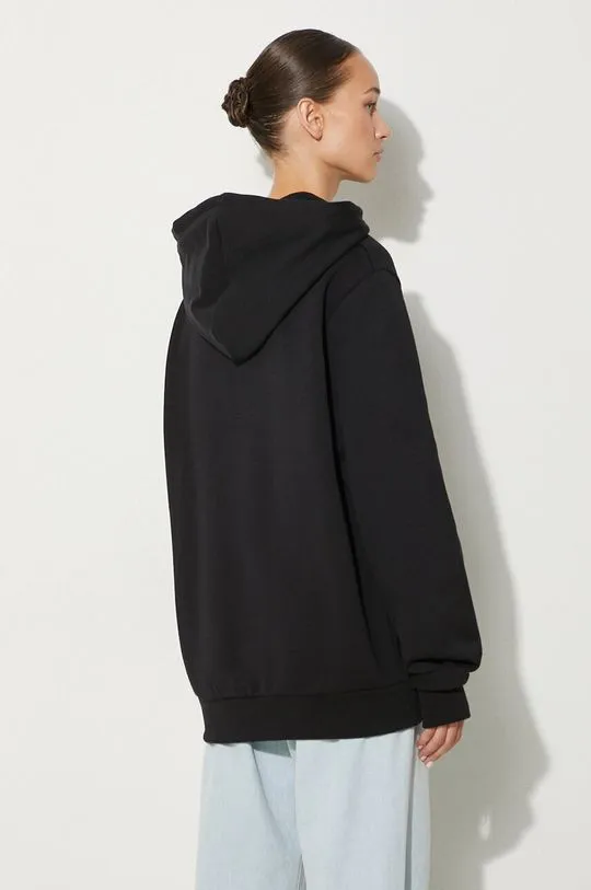 A.P.C. sweatshirt hoodie standard rue madame GOTS black color hooded COHBV.M27914