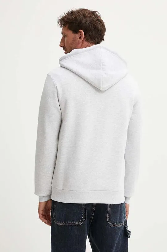 A.P.C. sweatshirt hoodie standard rue madame GOTS gray color hooded COHBV.M27914