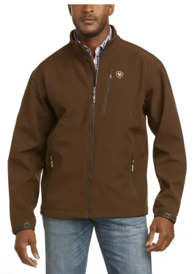 Ariat Men's Logo 2.0 Softshell Dark Brew & Tan Jacket 10035585