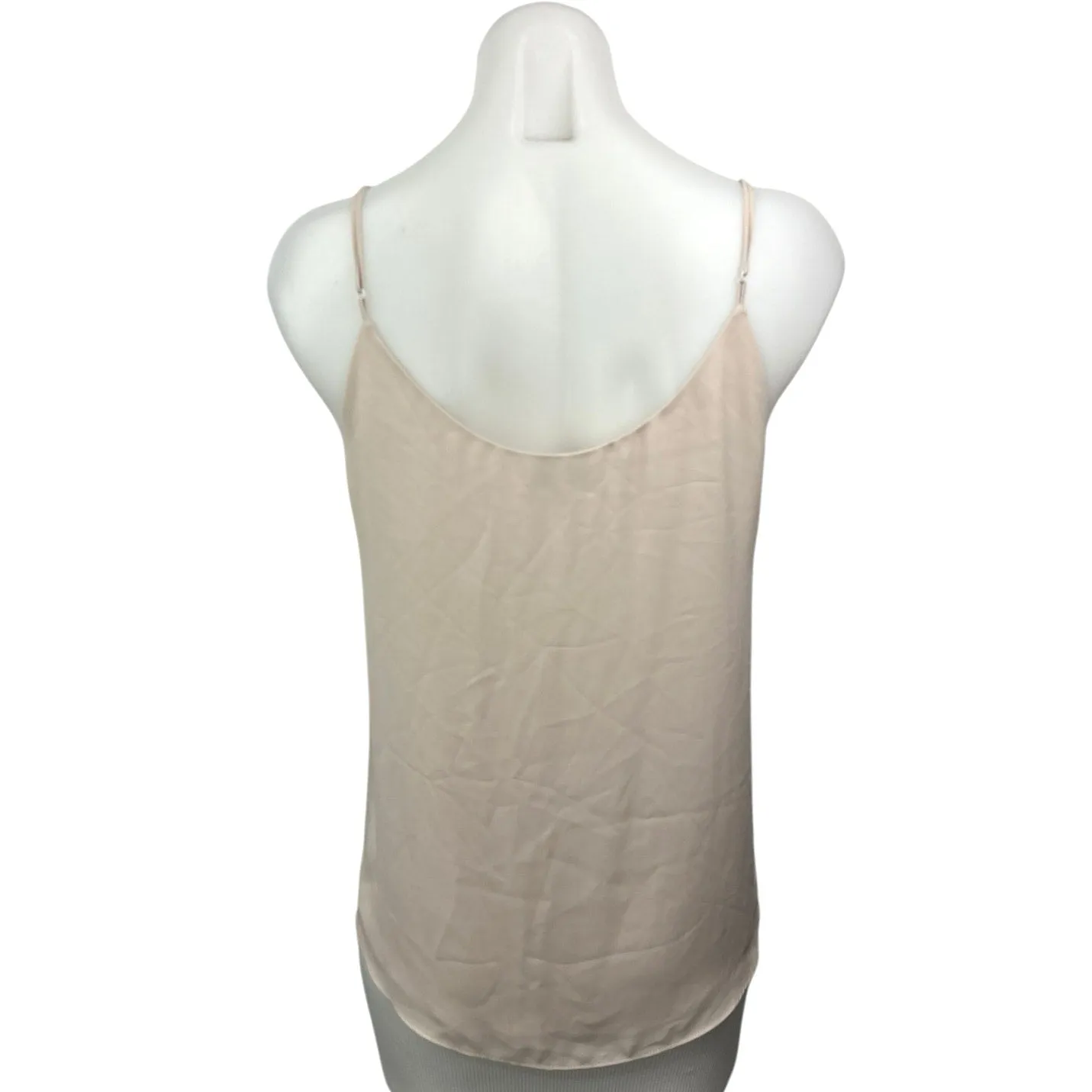 Aritzia Babaton Cream Mesh V Neck Lightweight Pullover Camisole Tank Top Size S