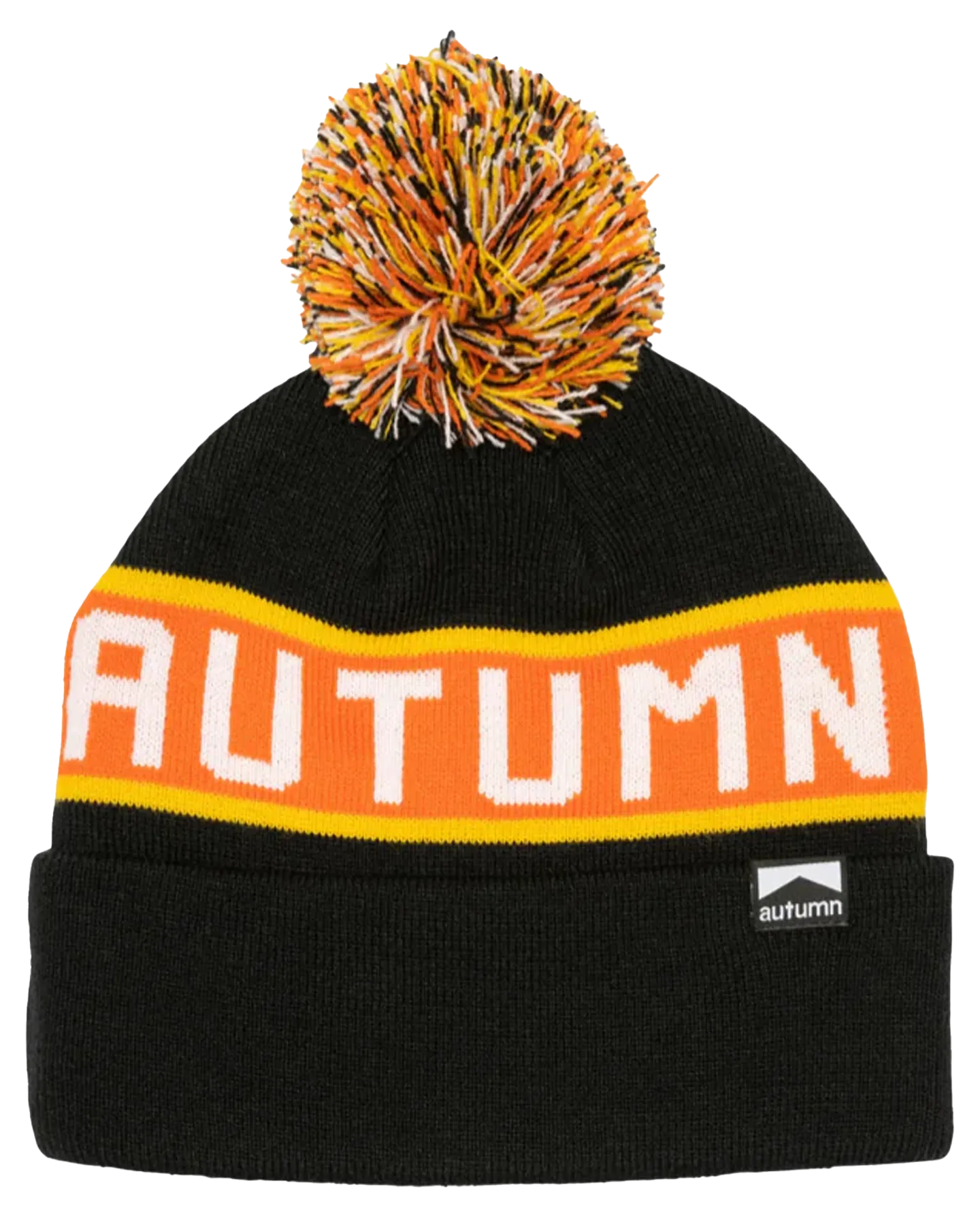 Autumn Burnout Pom Beanie - Black | Shop Headwear at Trojan Wake Ski Snow & Snow Skiers Warehouse