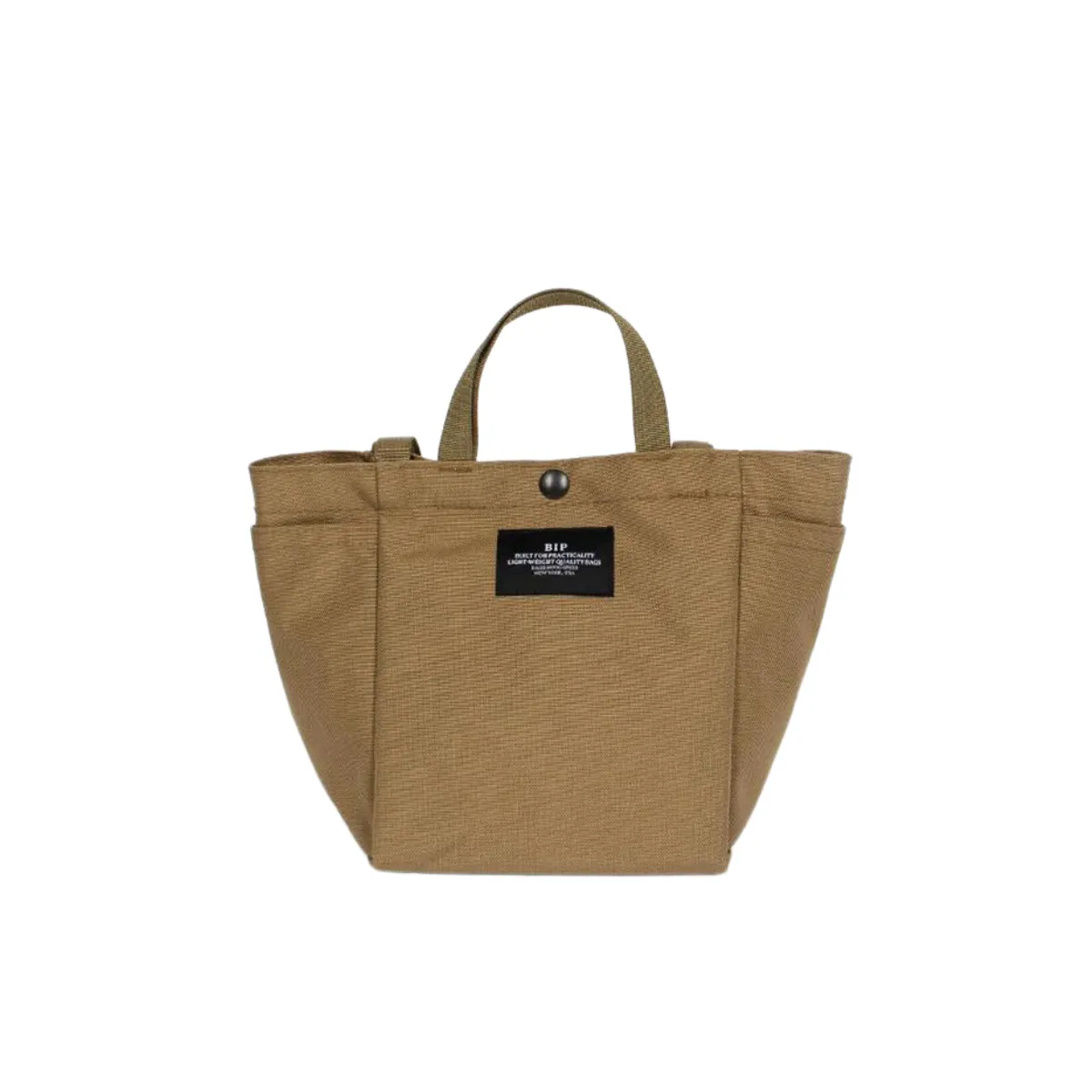 BAGSINPROGRESS   Small Side Pocket Tote Khaki