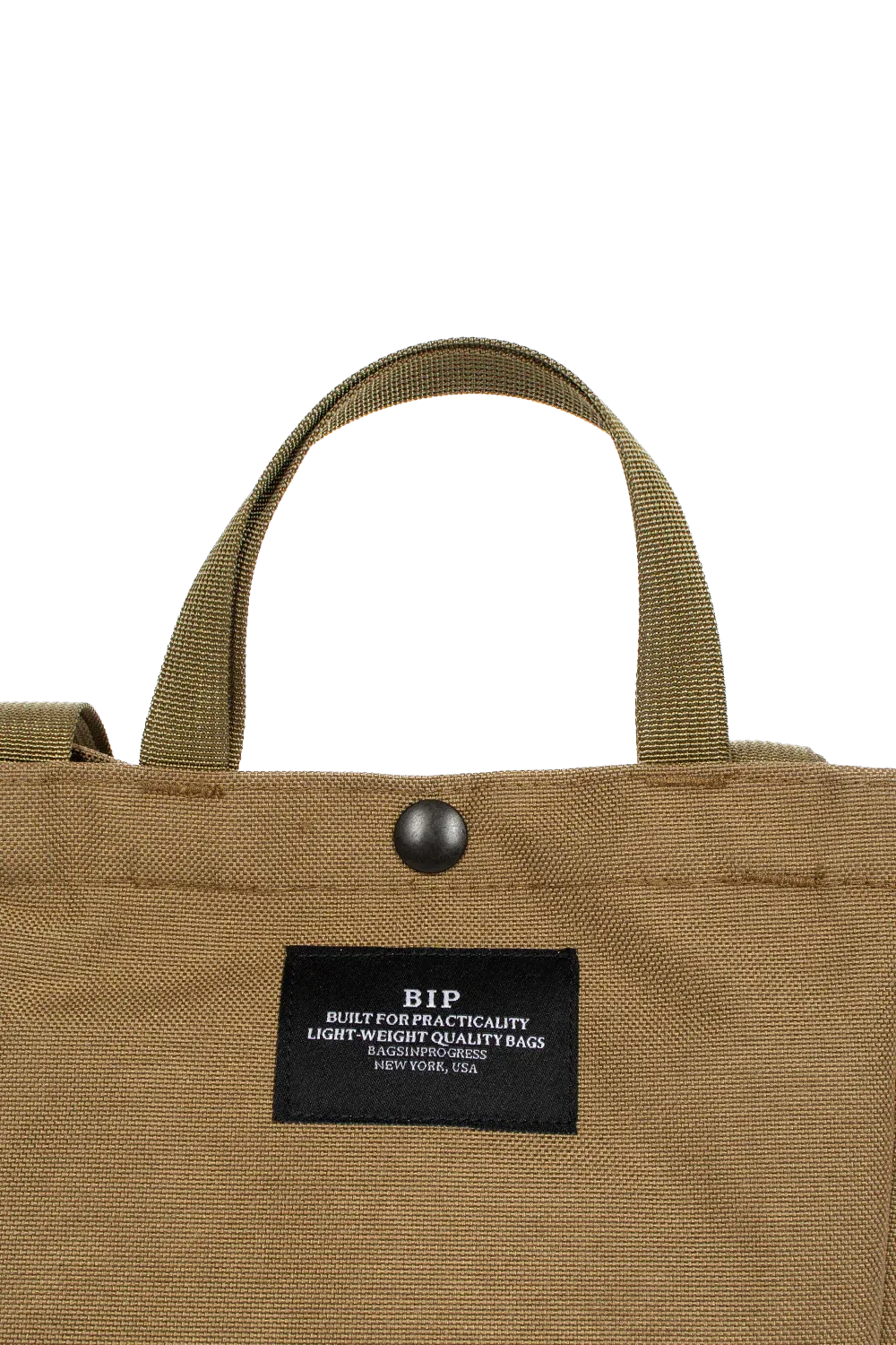 BAGSINPROGRESS   Small Side Pocket Tote Khaki