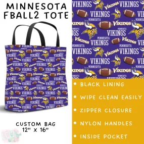 Batch #180 - Game Day Collection - Closes 8/21 - ETA Oct- Minnesota FBall2 Tote