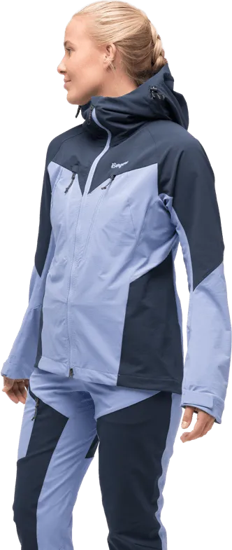 Bergans Women's Tind Softshell Jacket  Blueberry Milk/Navy Blue | Buy Bergans Women's Tind Softshell Jacket  Blueberry