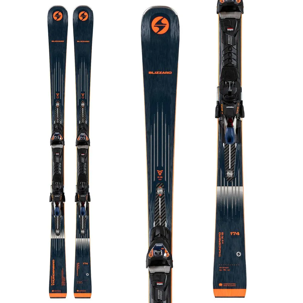 blizzard thunderbird r15 wb ski with tpx 12 binding - men's