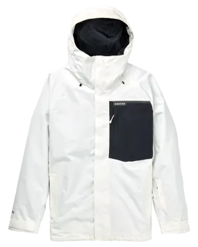 Burton Men's Powline Gore-Tex 2L Snow Jacket - Stout White/True Black