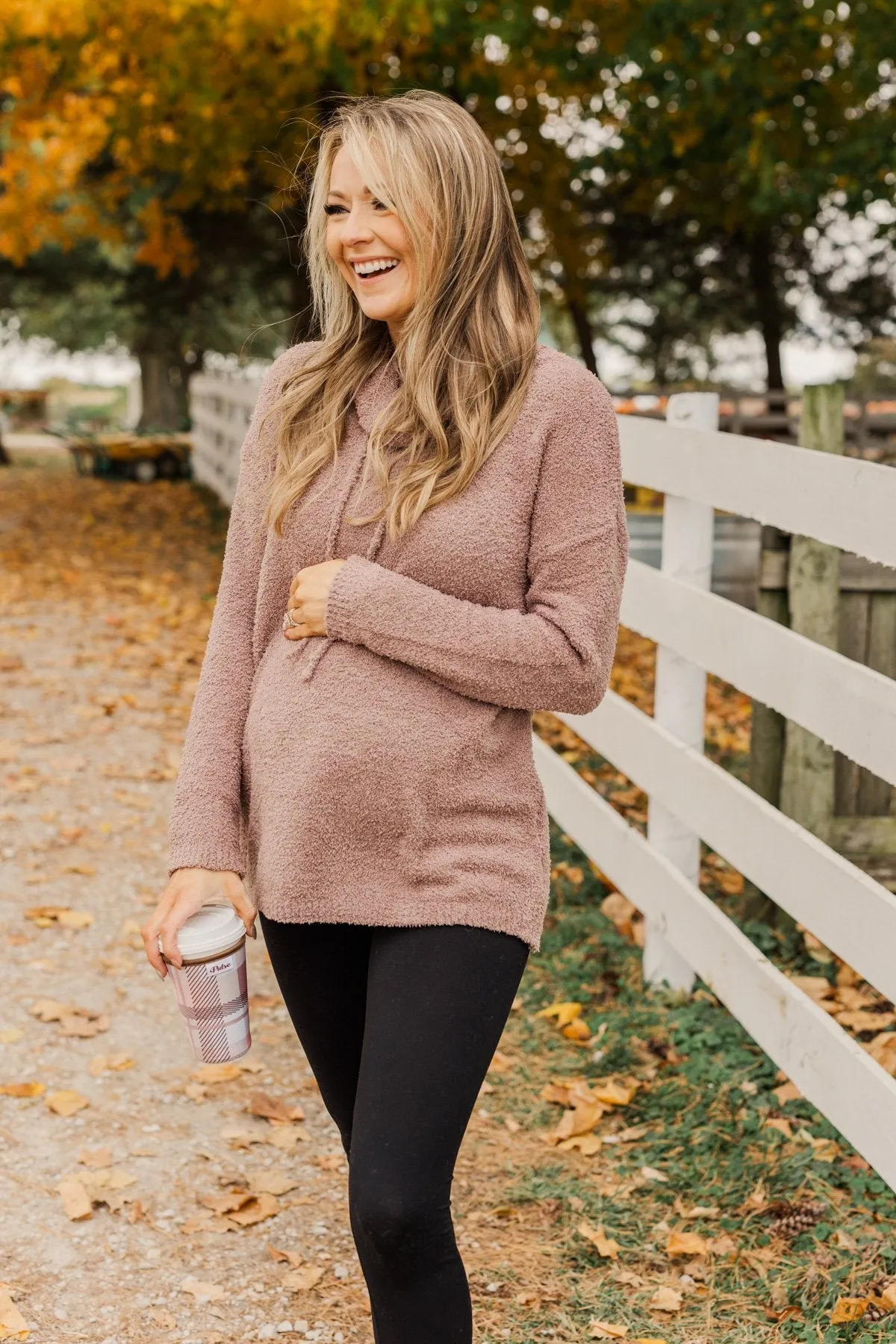 Cabin Cuddles Pullover Top- Mocha