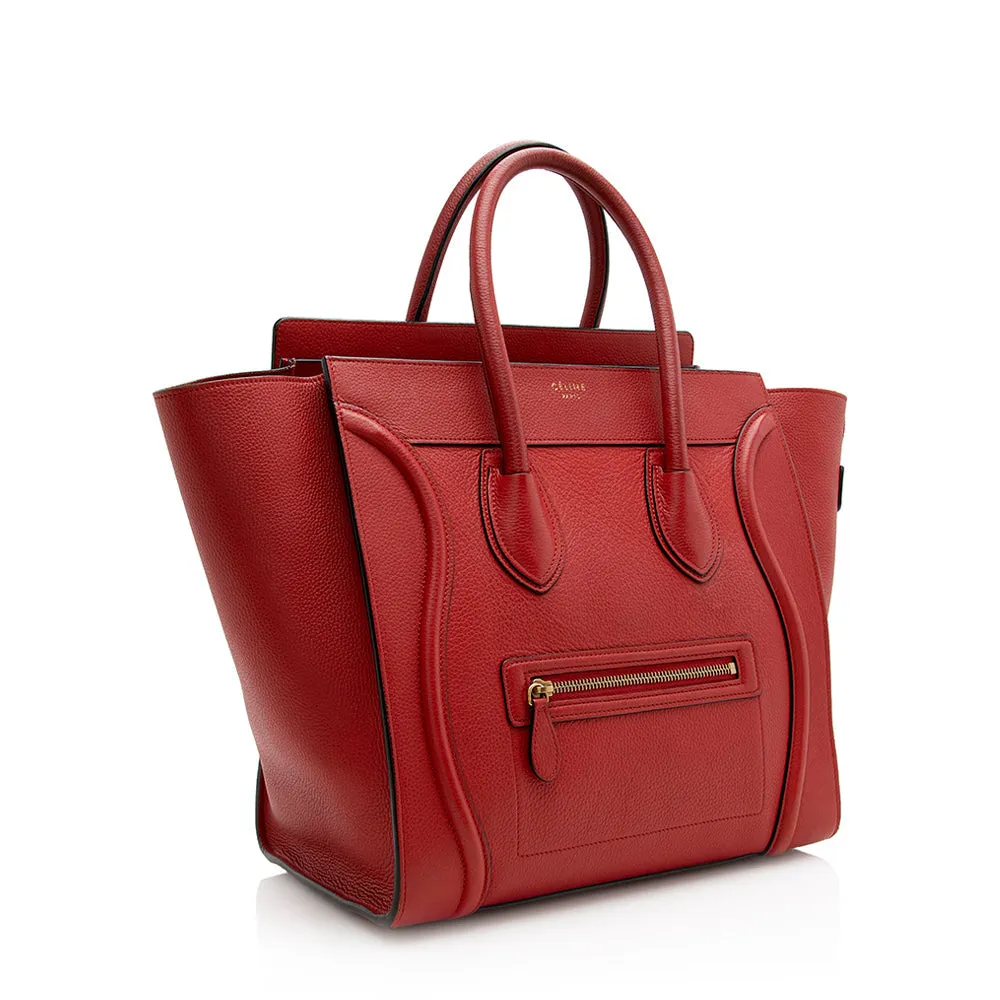 Celine Drummed Calfskin Mini Luggage Tote (SHF-21338)