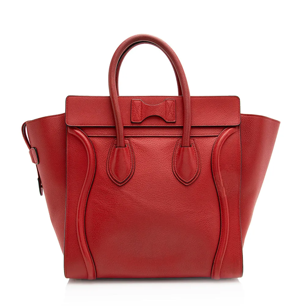 Celine Drummed Calfskin Mini Luggage Tote (SHF-21338)