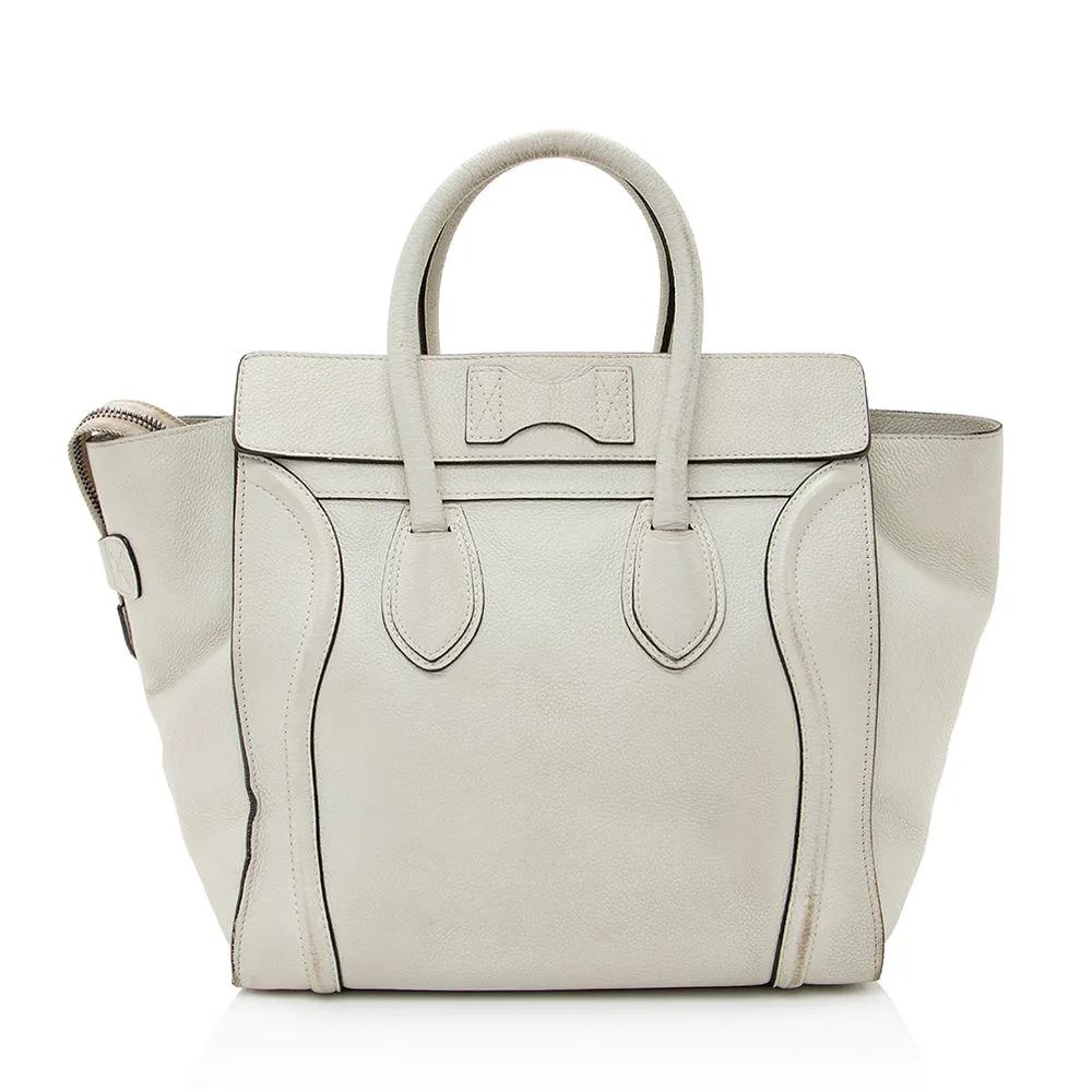 Celine Drummed Calfskin Mini Luggage Tote (SHF-21690)