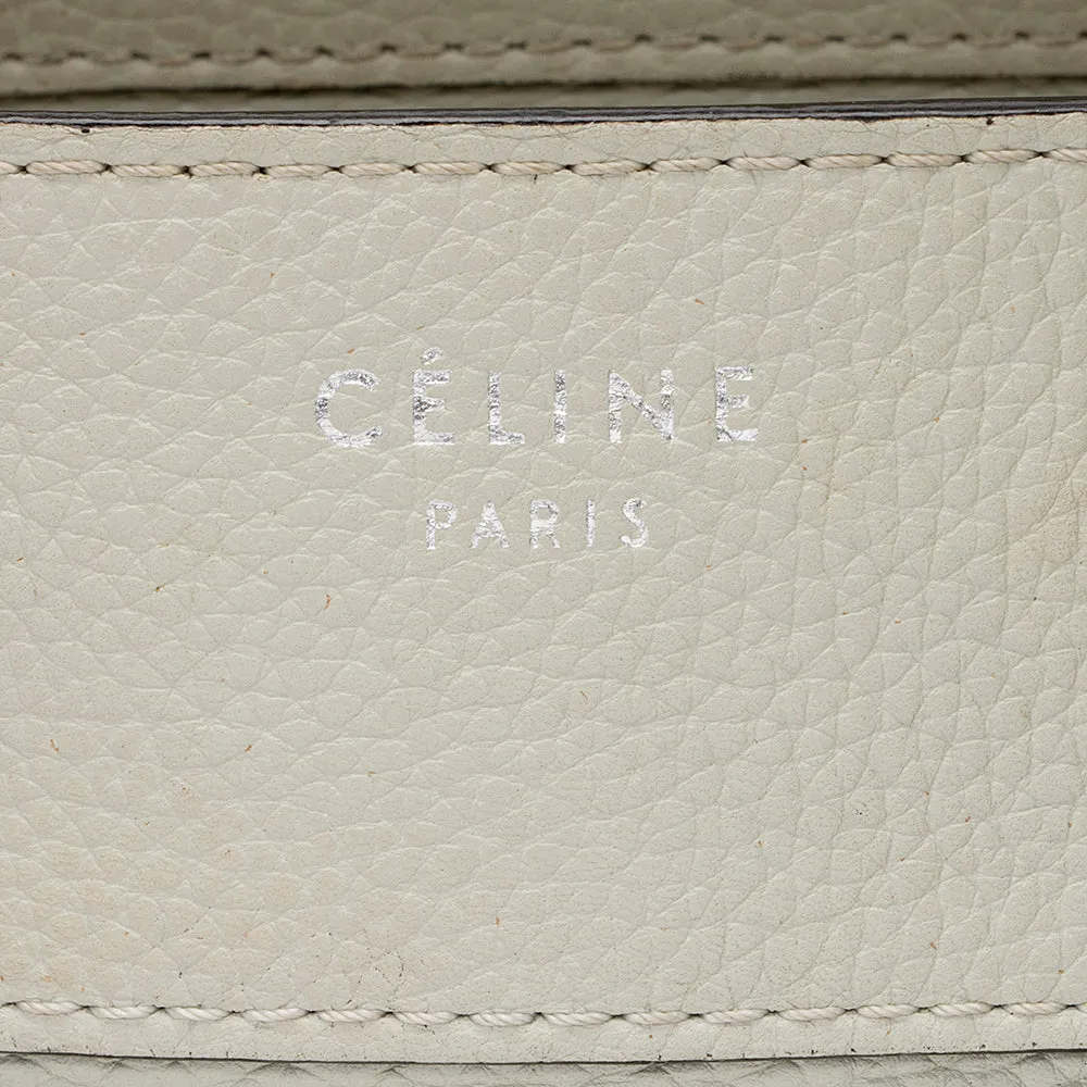 Celine Drummed Calfskin Mini Luggage Tote (SHF-21690)