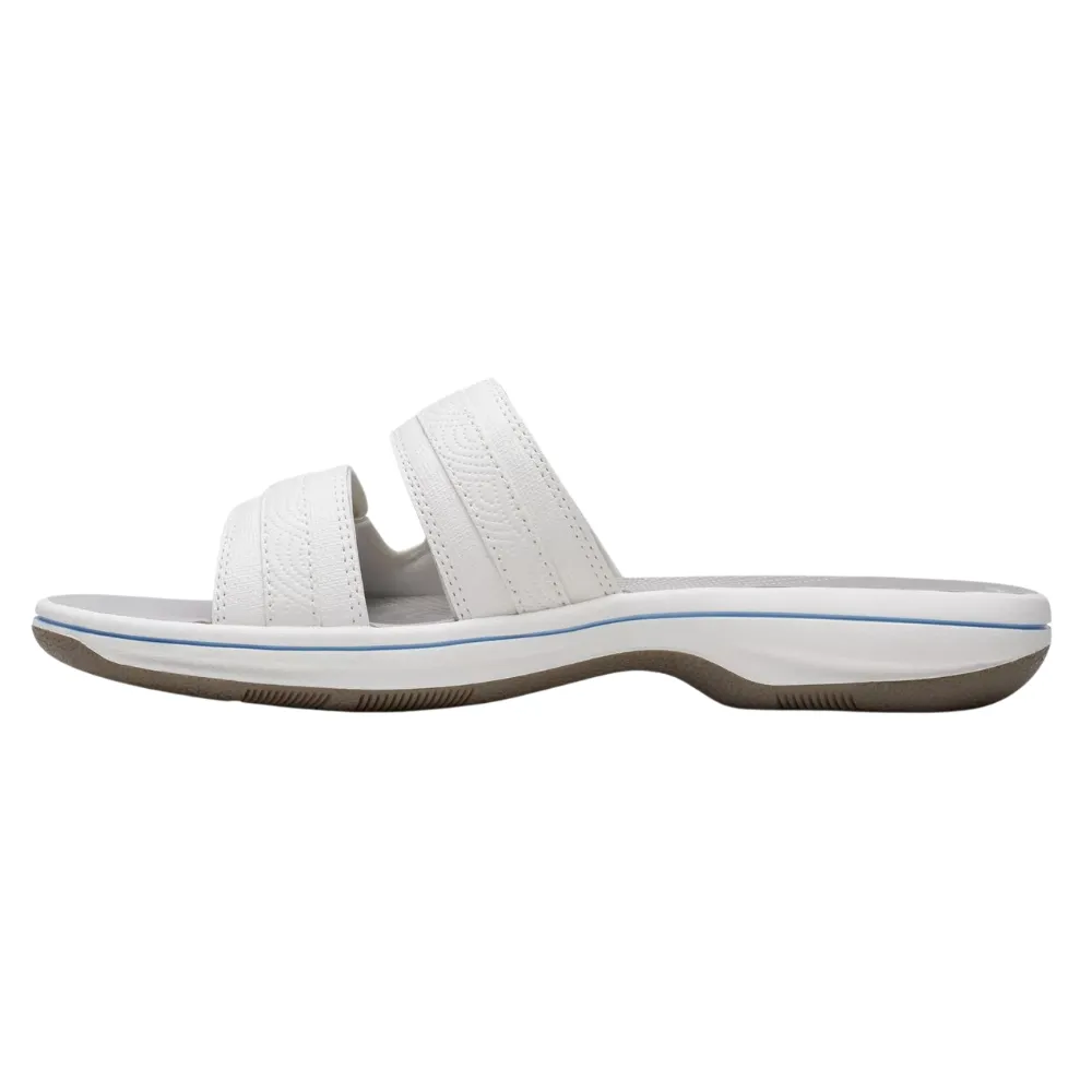 Clarks Breeze Piper White Sandal (Women's)