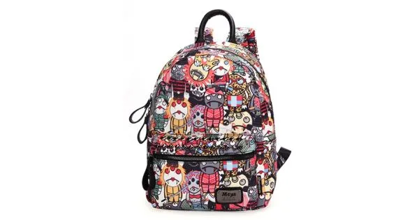 Colorful Cartoon Comic Vampires Punk Rock Backpack