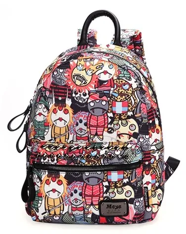 Colorful Cartoon Comic Vampires Punk Rock Backpack