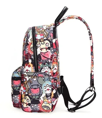 Colorful Cartoon Comic Vampires Punk Rock Backpack