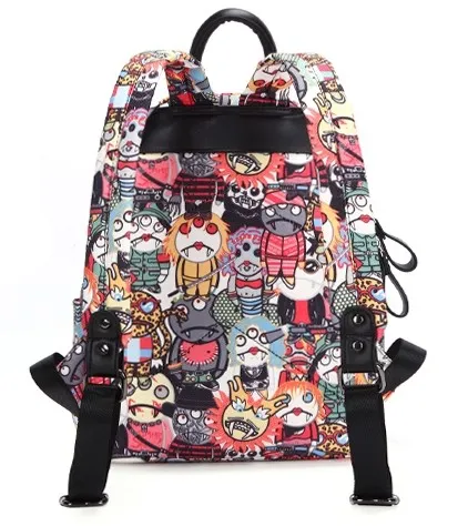 Colorful Cartoon Comic Vampires Punk Rock Backpack