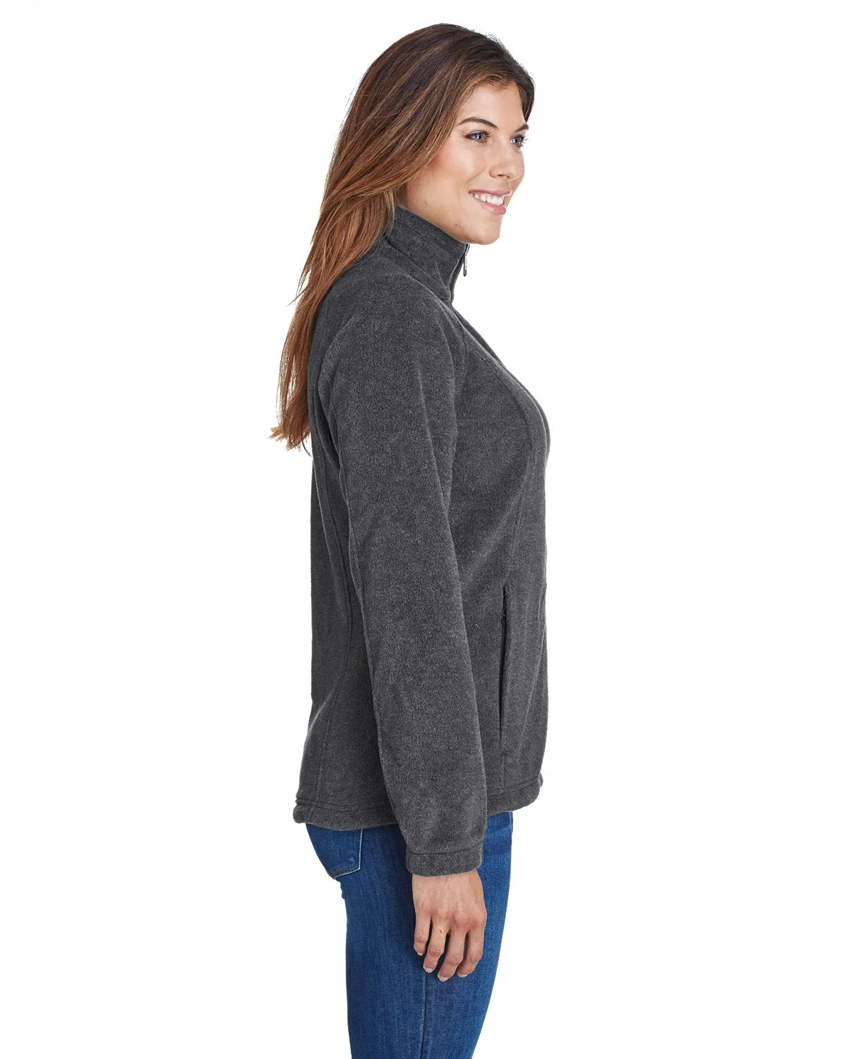 Columbia Ladies Benton Springs Full Zip Fleece 6439 Charcoal Hthr